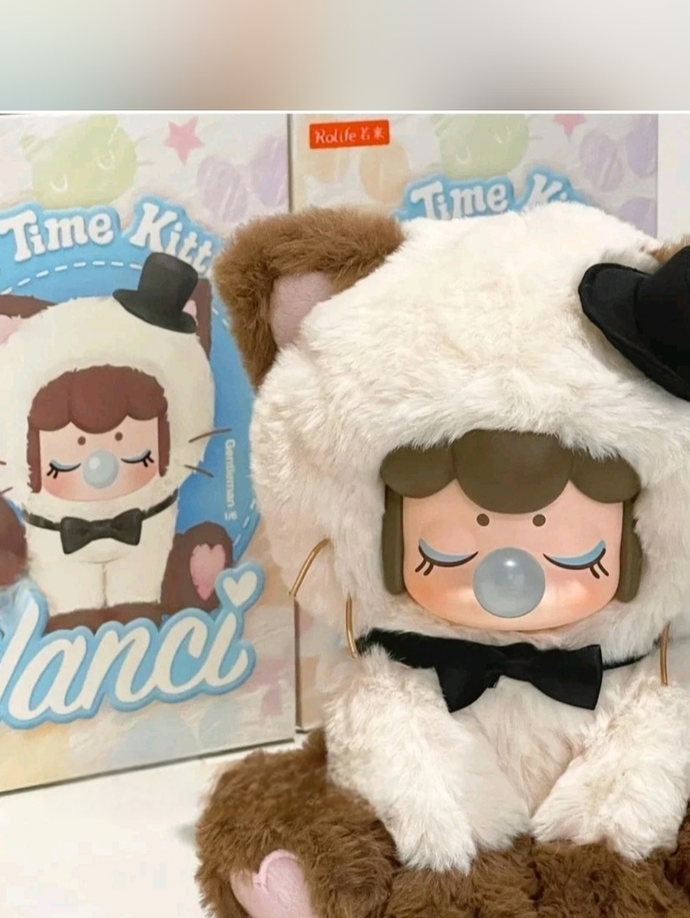 Rolife Nanci Tea Time Kitties Plush Series Figure The Gentleman Character New